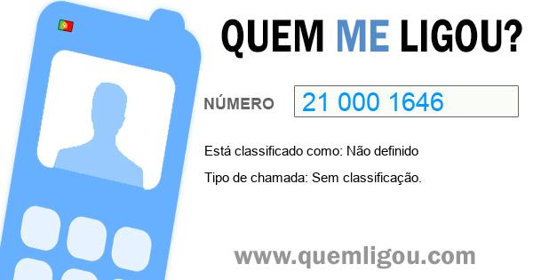 Quem me ligou do 210001646