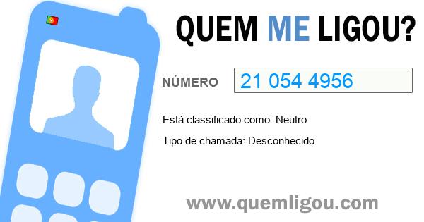 Quem me ligou do 210544956