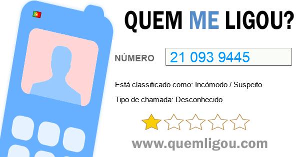 Quem me ligou do 210939445