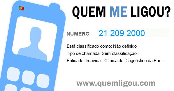 Quem me ligou do 212092000