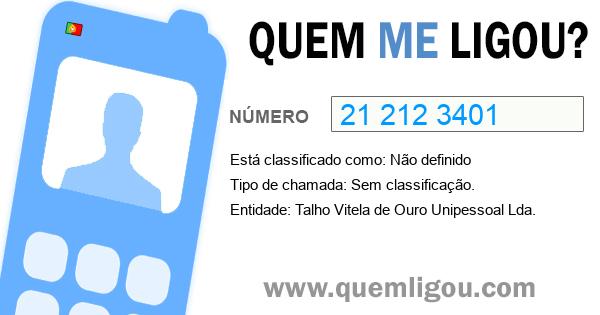 Quem me ligou do 212123401