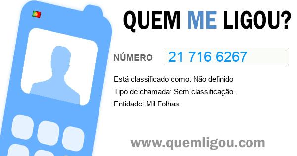 Quem me ligou do 217166267