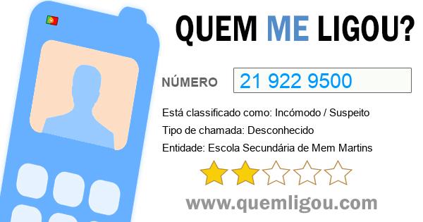 Quem me ligou do 219229500