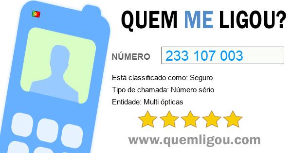 Quem me ligou do 233107003