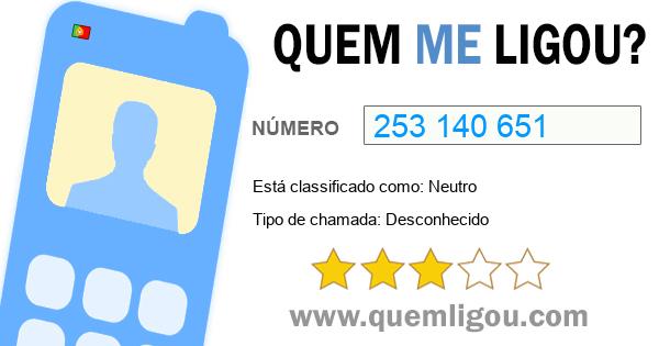 Quem me ligou do 253140651