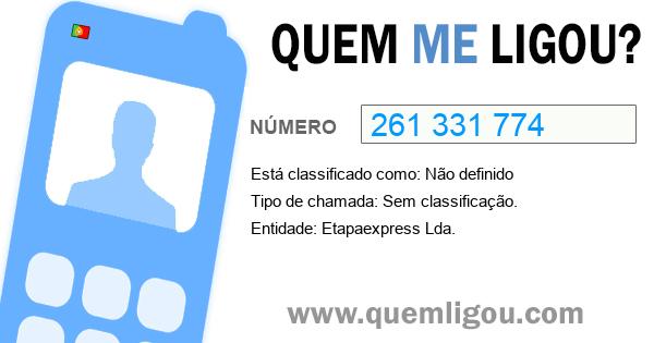 Quem me ligou do 261331774