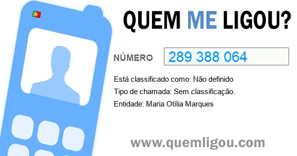 Quem me ligou do 289388064