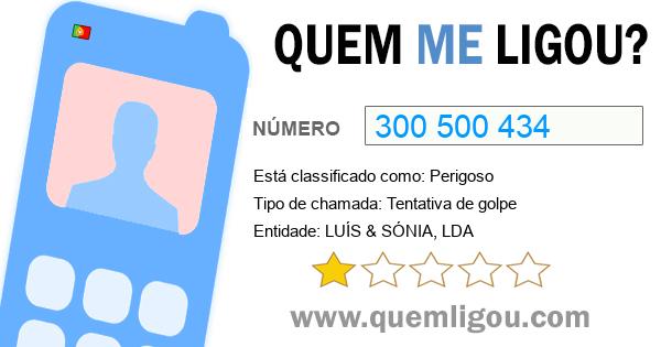 Quem me ligou do 300500434