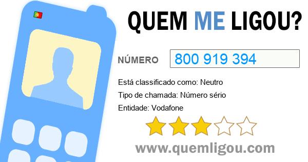 Quem me ligou do 800919394