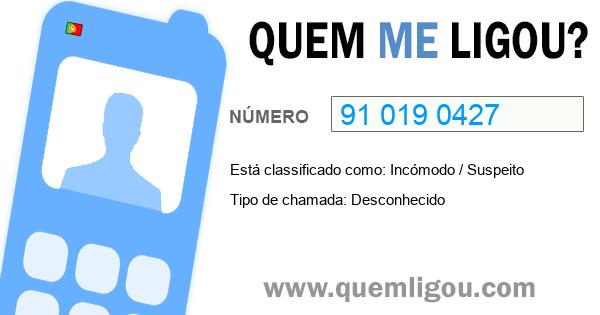 Quem me ligou do 910190427