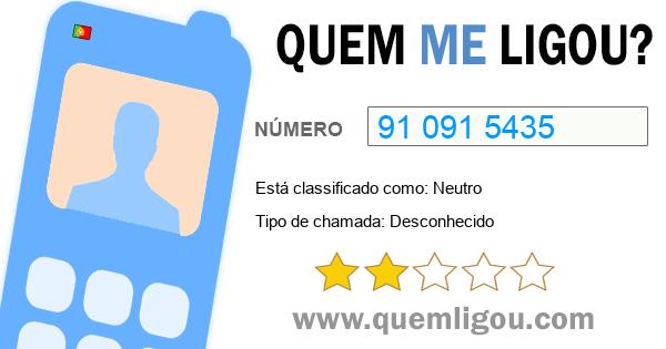 Quem me ligou do 910915435