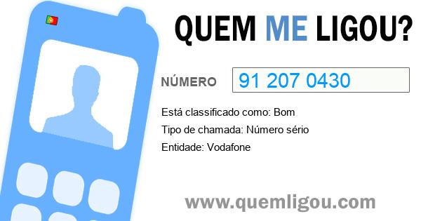 Quem me ligou do 912070430