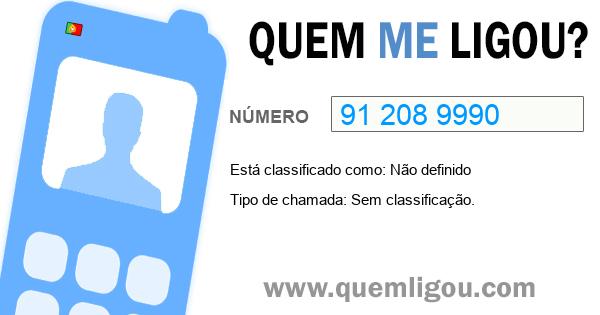 Quem me ligou do 912089990