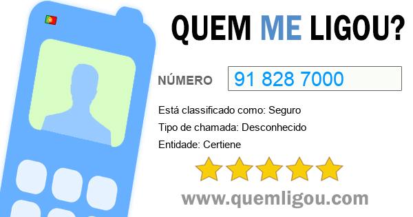 Quem me ligou do 918287000