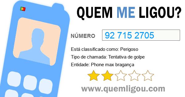 Quem me ligou do 927152705