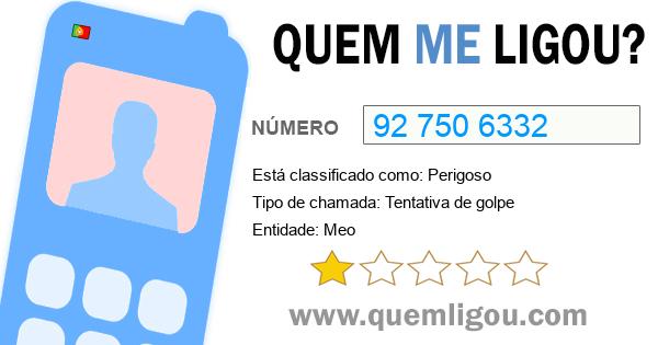 Quem me ligou do 927506332