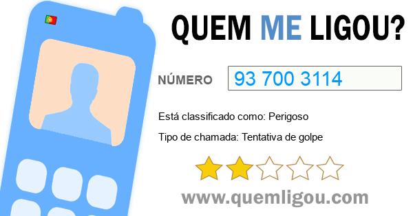 Quem me ligou do 937003114