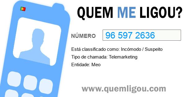 Quem me ligou do 965972636